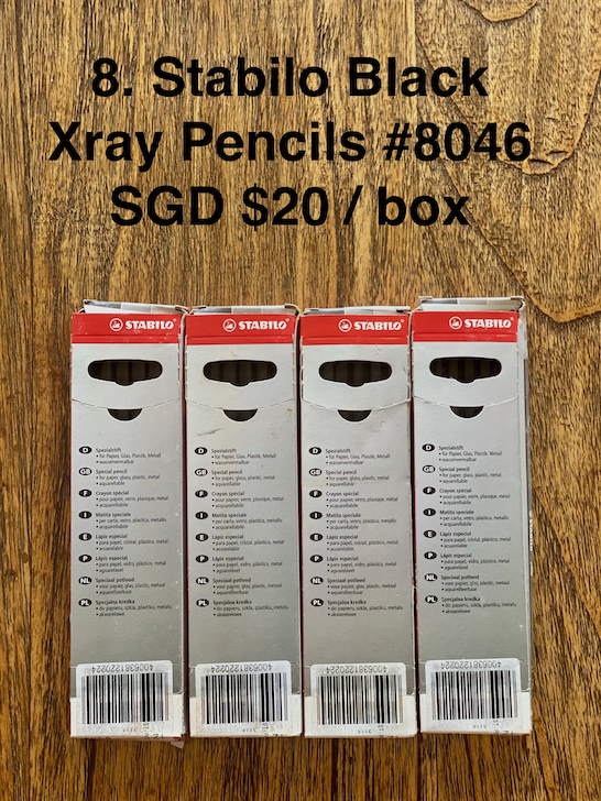 Stabilo Black X-ray pencils - RRP USD$21/box