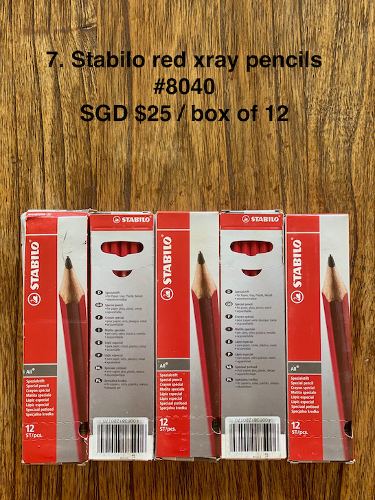 Stabilo Red X-ray pencils - RRP $21.18/box