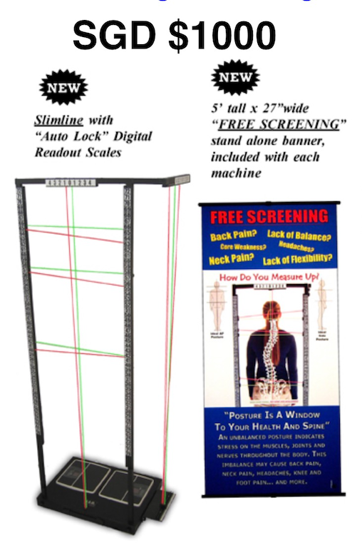 SlimlineSpinal Analysis Machine (S.A.M) - RRP USD$1595++